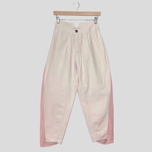 Datura High Waist Pleat Front Tapered Pant Palest Pink 0 XS